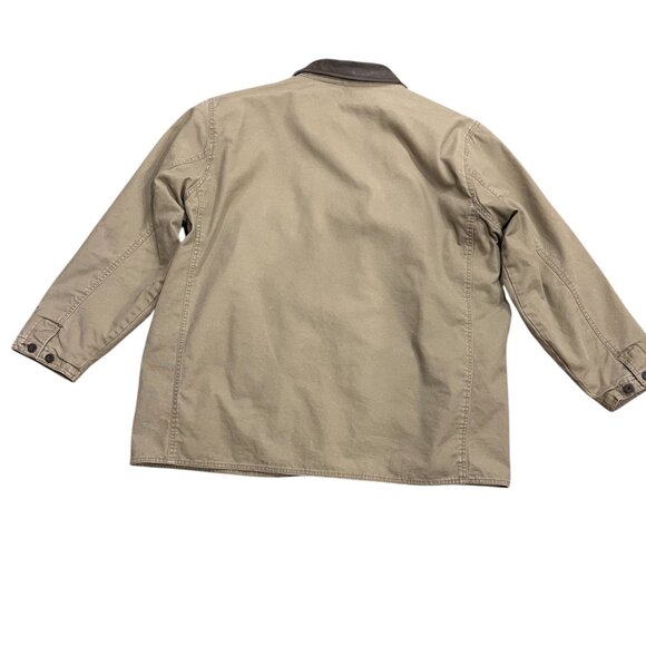 Woolrich Canvas Fleece Lined Chore Jacket Dark Wheat, XXL - Picture 10 of 11